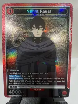 Nacht Faust – SR – (079) Union Arena Black Clover English Red Affinity - Image 1