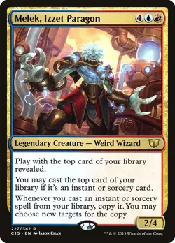 Melek, Izzet Paragon Commander 2015 NM Blue Red Rare MAGIC MTG CARD ABUGames - Image 1