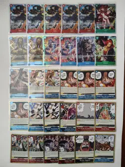 2 Graded Mint + 30 One Piece Card Lot LP-NM Condition English - Image 2