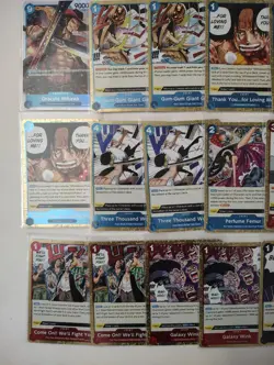 2 Graded Mint + 30 One Piece Card Lot LP-NM Condition English - Image 5