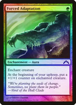 Forced Adaptation FOIL Gatecrash PLD Green Common MAGIC MTG CARD ABUGames - Image 1