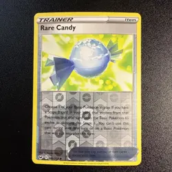 Rare Candy 180/202 Sword & Shield Prize Pack Holo Stamped Pokemon Card - Image 1