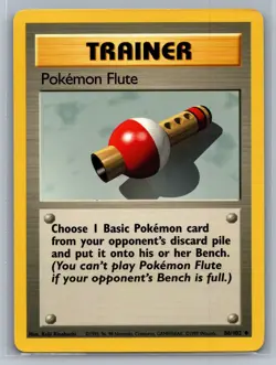 Pokemon Flute Base Set #086/102 Uncommon Pokemon Card - Image 1