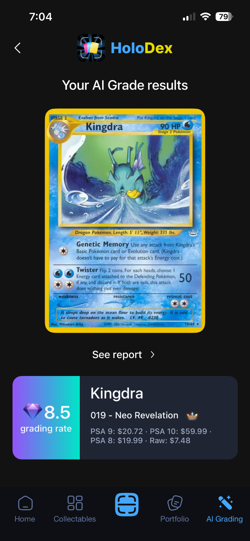 Kingdra No.230 Neo Revelation Pokemon Card Holo Rare Japanese NM US Seller - Image 5