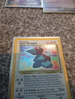 Cool Porygon Holo Black Star Promo 15 WOTC Pokemon Card - NM - Image 2