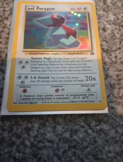 Cool Porygon Holo Black Star Promo 15 WOTC Pokemon Card - NM - Image 3