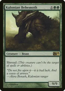 Kalonian Behemoth Magic 2010 / M10 NM Green Rare MAGIC GATHERING CARD ABUGames - Image 1