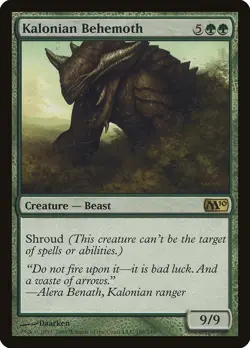 Kalonian Behemoth Magic 2010 / M10 PLD Green Rare MAGIC MTG CARD ABUGames - Image 1