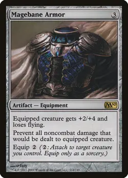 Magebane Armor Magic 2010 / M10 NM Artifact Rare MAGIC GATHERING CARD ABUGames - Image 1