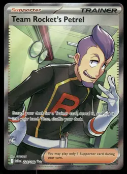 Pokemon Cards Team Rocket's Petrel 226/182 Destined Rivals Ultra Rare NM *1 - Image 1