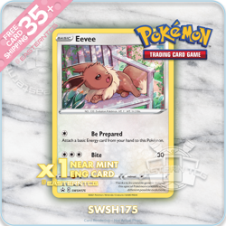 SINGLES Eevee SWSH175 – SWSH Promos – Pokemon Cards TCG – NM - Image 1