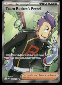 Pokemon Cards Team Rocket's Petrel 226/182 Destined Rivals Ultra Rare NM *2 - Image 1