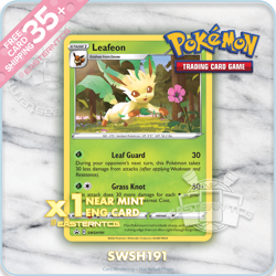 SINGLES Leafeon SWSH191 – SWSH Promos – Pokemon Cards TCG – NM - Image 1