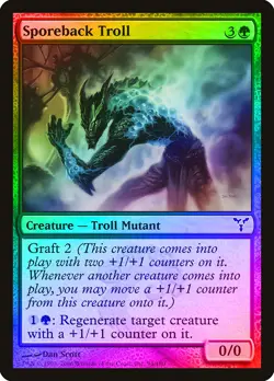Sporeback Troll FOIL Dissension PLD Green Common MAGIC MTG CARD ABUGames - Image 1