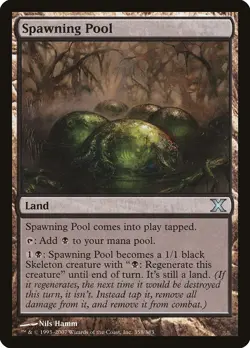Spawning Pool 10th Edition PLD Land Uncommon MAGIC GATHERING CARD ABUGames - Image 1
