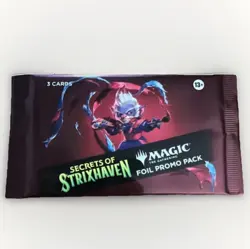 Magic: The Gathering Secrets of Strixhaven Sealed Foil Promo Pack 3 Cards - Image 1