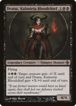 Drana, Kalastria Bloodchief Rise of the Eldrazi NM Black Rare CARD ABUGames - Image 1