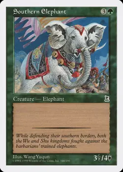 Southern Elephant Portal Three Kingdoms NM Green Common MAGIC CARD ABUGames - Image 1