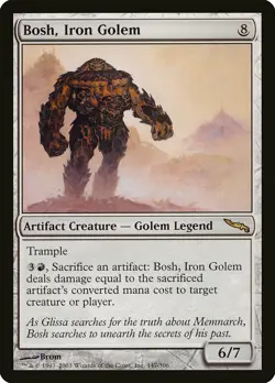 Bosh, Iron Golem Mirrodin NM Rare MAGIC THE GATHERING MTG CARD ABUGames - Image 1