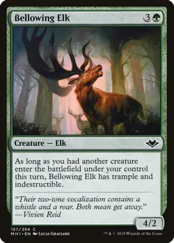 Bellowing Elk FOIL Modern Horizons NM Green Common MAGIC MTG CARD ABUGames - Image 1