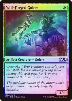 Will-Forged Golem FOIL Magic 2015 / M15 NM Artifact Common MAGIC CARD ABUGames - Image 1