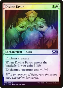 Divine Favor FOIL Magic 2015 / M15 NM White Common MAGIC MTG CARD ABUGames - Image 1