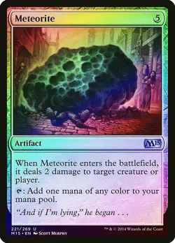 Meteorite FOIL Magic 2015 / M15 NM Artifact Uncommon MAGIC MTG CARD ABUGames - Image 1