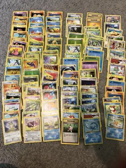 Vintage WOTC Pokemon Non Holo Lot Rare Base Fossil Jungle 100+ Card Lot - Image 1