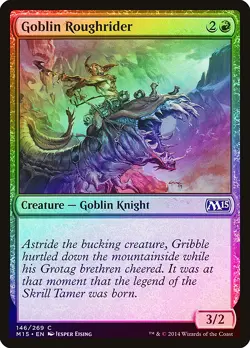 Goblin Roughrider FOIL Magic 2015 / M15 NM Red Common MAGIC MTG CARD ABUGames - Image 1