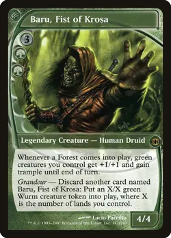 Baru, Fist of Krosa Future Sight PLD Green Rare MAGIC GATHERING CARD ABUGames - Image 1