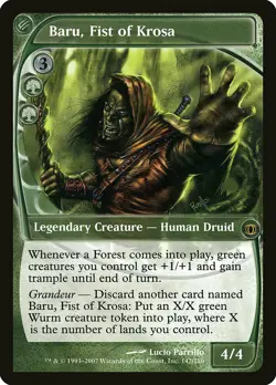 Baru, Fist of Krosa Future Sight NM Green Rare MAGIC GATHERING CARD ABUGames - Image 1