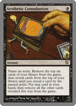 Aesthetic Consultation Unhinged NM Black Rare MAGIC GATHERING CARD ABUGames - Image 1