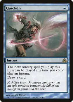 Quicken Guildpact NM Blue Rare MAGIC THE GATHERING MTG CARD ABUGames - Image 1