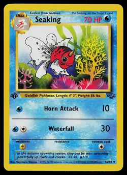 Pokemon Card - Seaking Jungle 46/64 Uncommon 1st Edition - Image 1