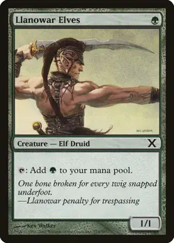 Llanowar Elves 10th Edition NM Green Common MAGIC THE GATHERING CARD ABUGames - Image 1