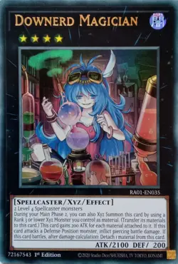 RA01-EN035 DOWNERD MAGICIAN ULTRA RARE 1ST EDITION YuGiOh CARD - Image 1