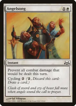 Angelsong Divine vs. Demonic NM White Common MAGIC THE GATHERING CARD ABUGames - Image 1