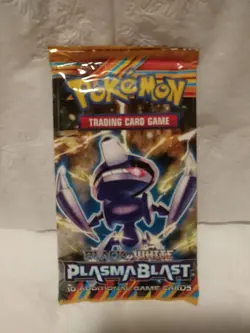 Sealed Pokemon Blk And Wht Plasma Blast Booster Pack - 10 Cards Genesect - Image 1