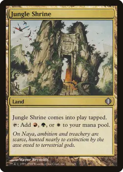 Jungle Shrine Shards of Alara NM Land Uncommon MAGIC GATHERING CARD ABUGames - Image 1