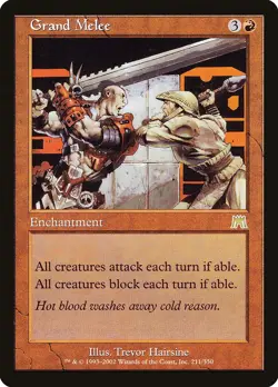 Grand Melee Onslaught NM Red Rare MAGIC THE GATHERING MTG CARD ABUGames - Image 1