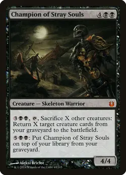 Champion of Stray Souls Born of the Gods NM Black Mythic Rare CARD ABUGames - Image 1