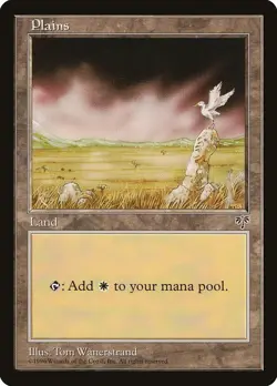 Plains (D) Mirage PLD Basic Land MAGIC THE GATHERING MTG CARD ABUGames - Image 1