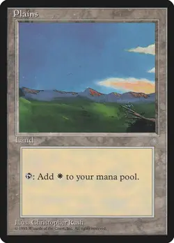 Plains (C) Ice Age PLD Basic Land MAGIC THE GATHERING MTG CARD ABUGames - Image 1
