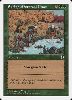 Spring of Eternal Peace Portal Three Kingdoms NM Green Common CARD ABUGames - Image 1