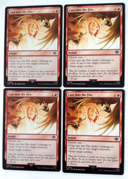 4x Cast into the Fire - Universes Beyond: LTR- EN - C 0118 - Image 1