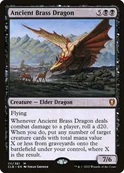Ancient Brass Dragon (NM) Commander Legends: Battle for Baldur's Gate - MTG - Image 1