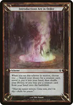 Introductions Are in Order Archenemy PLD Common MAGIC GATHERING CARD ABUGames - Image 1