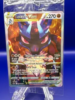 Lucario Vstar SWSH 291 Pokemon TCG Sealed Crown Zenith Full Art - Image 1