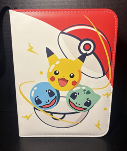 Pokemon Theme Trading Card 4 Pocket Binder Portfolio w/Stickers 7" x 9.5" x 2" - Image 1