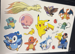 Pokemon Theme Trading Card 4 Pocket Binder Portfolio w/Stickers 7" x 9.5" x 2" - Image 5